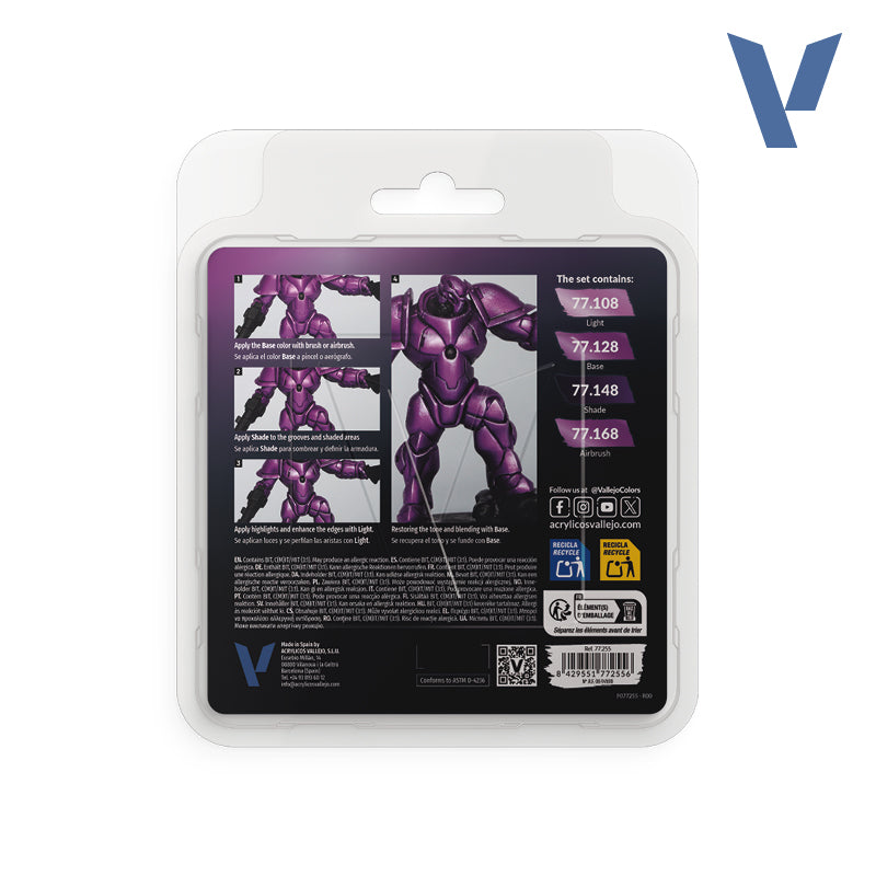 Vallejo Paint Set True Metallic Amethyst Purple