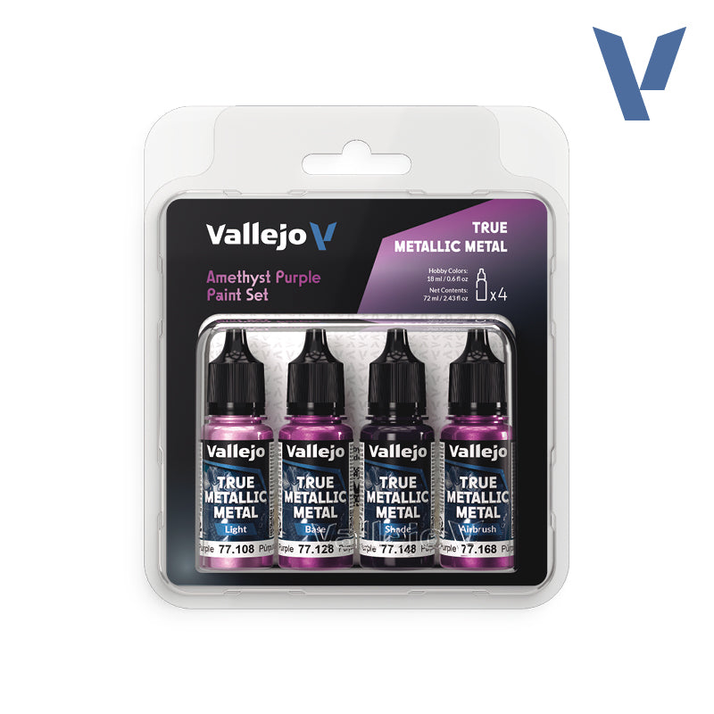 Vallejo Paint Set True Metallic Amethyst Purple