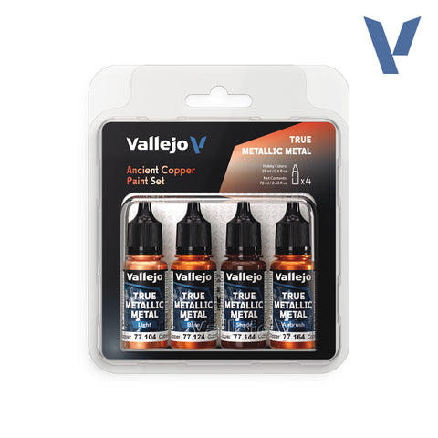 Vallejo Paint Set True Metallic Ancient Copper