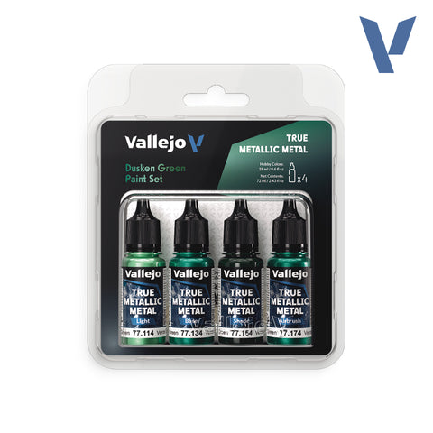 Vallejo Paint Set True Metallic Dusken Green
