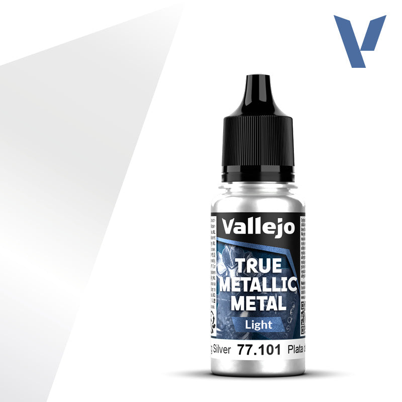 Vallejo True Metalic 18ml Sterling Silver Light