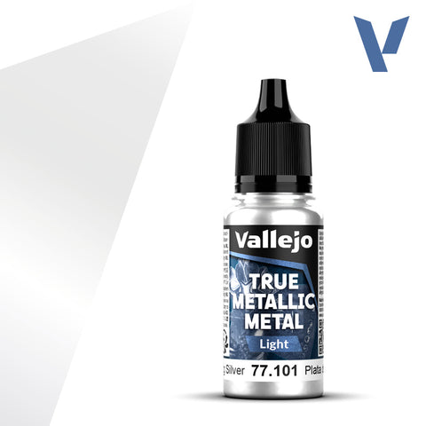 Vallejo True Metalic 18ml Sterling Silver Light