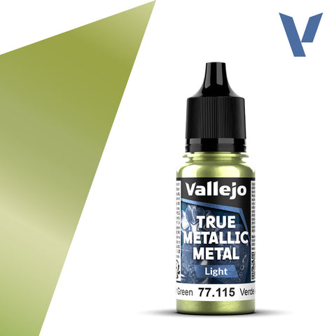 Vallejo True Metalic 18ml Amber Green Light
