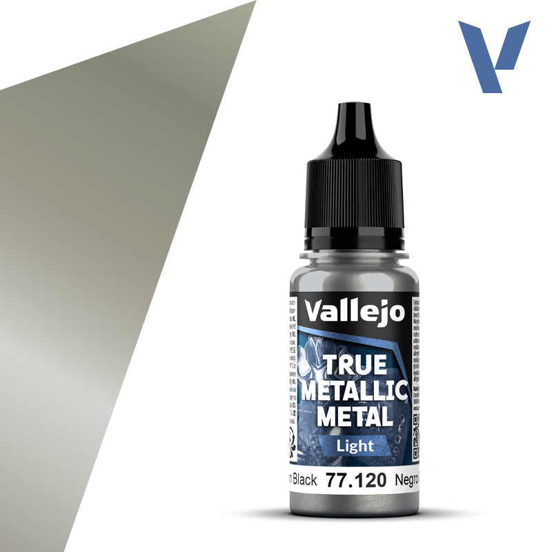 Vallejo True Metalic 18ml Obsidian Black Light