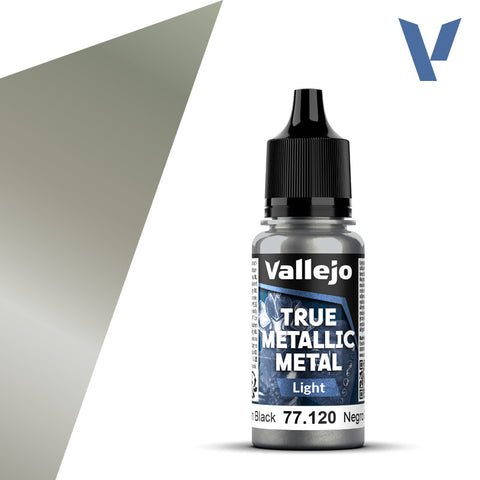 Vallejo True Metalic 18ml Obsidian Black Light