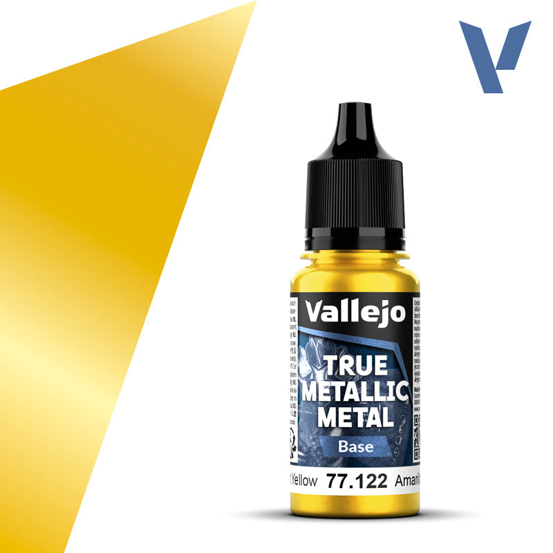 Vallejo True Metalic 18ml Radiant Yellow Base