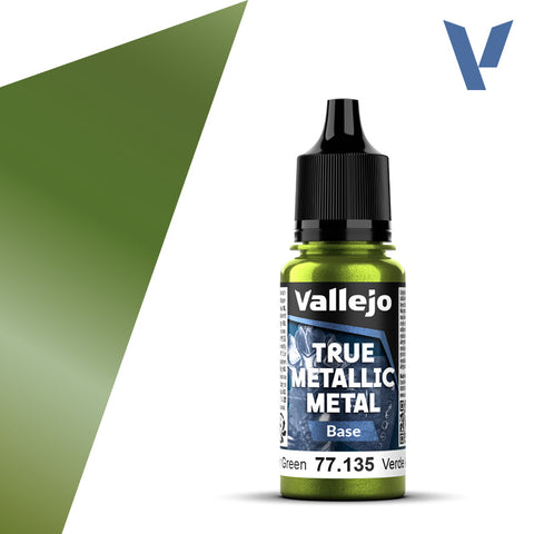 Vallejo True Metalic 18ml Amber Green Base