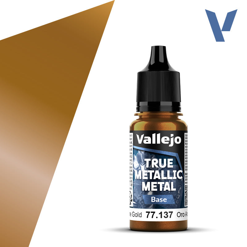 Vallejo True Metalic 18ml Arcane Gold Base