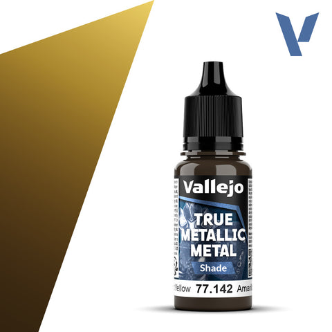 Vallejo True Metalic 18ml Radiant Yellow Shade