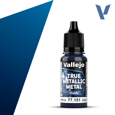 Vallejo True Metalic 18ml Sapphire Blue Shade