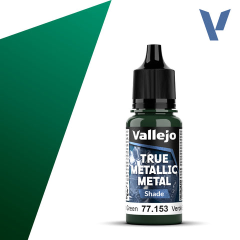 Vallejo True Metalic 18ml Beetle Green Shade