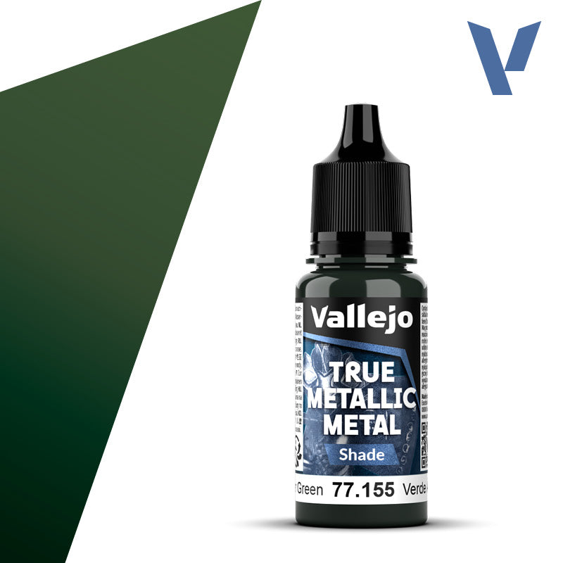 Vallejo True Metalic 18ml Amber Green Shade