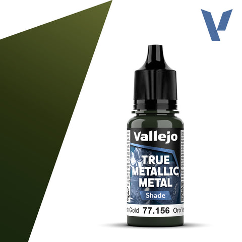 Vallejo True Metalic 18ml Greenish Gold Shade