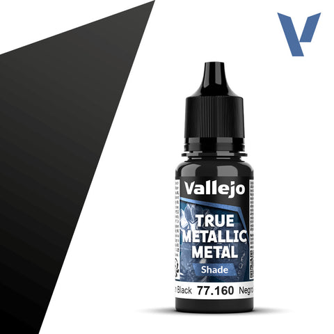 Vallejo True Metalic 18ml Obsidian Black Shade