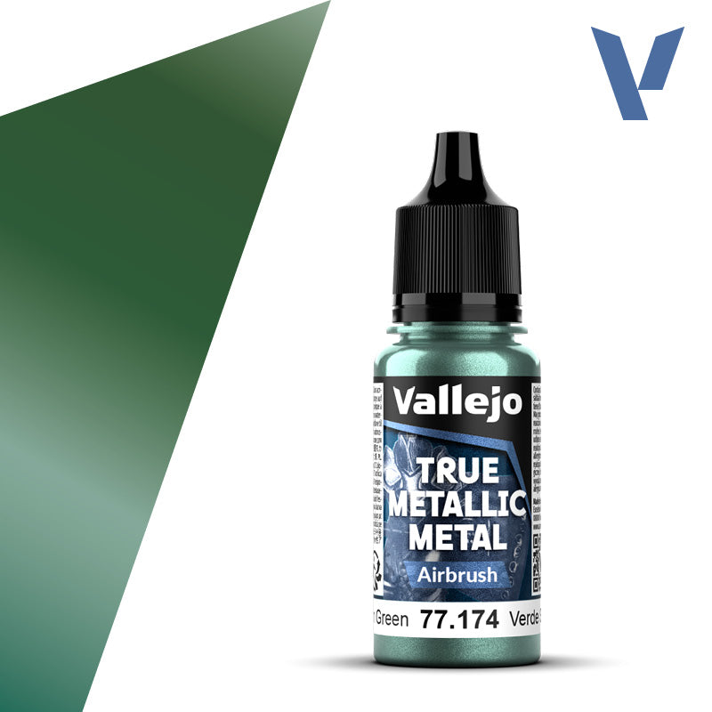 Vallejo True Metalic 18ml Dusken Green Airbrush