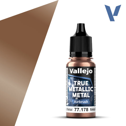 Vallejo True Metalic 18ml Rusty Metal Airbrush