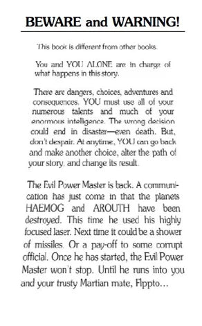 Novel Choose Your Own Adventure: War With The Evil Power Master