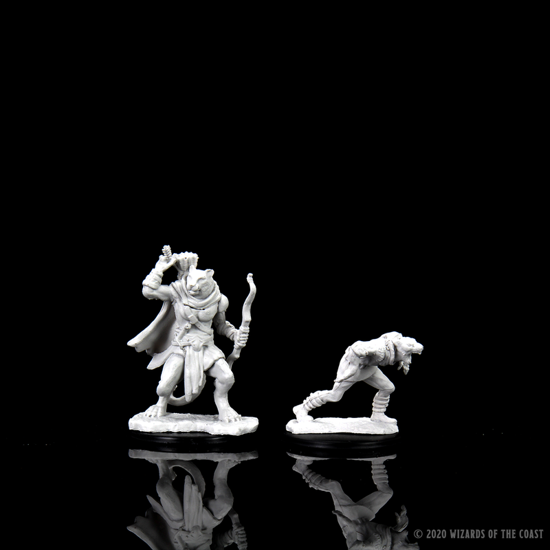 Wizkids Minis D&D 90014 Wererat And Weretiger