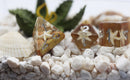 Starfish and Gold Sand RPG Dice Set