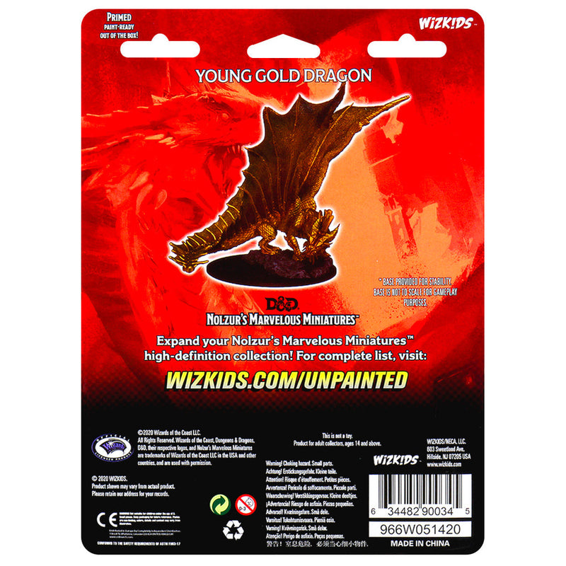 Wizkids Minis D&D 90034 Young Gold Dragon