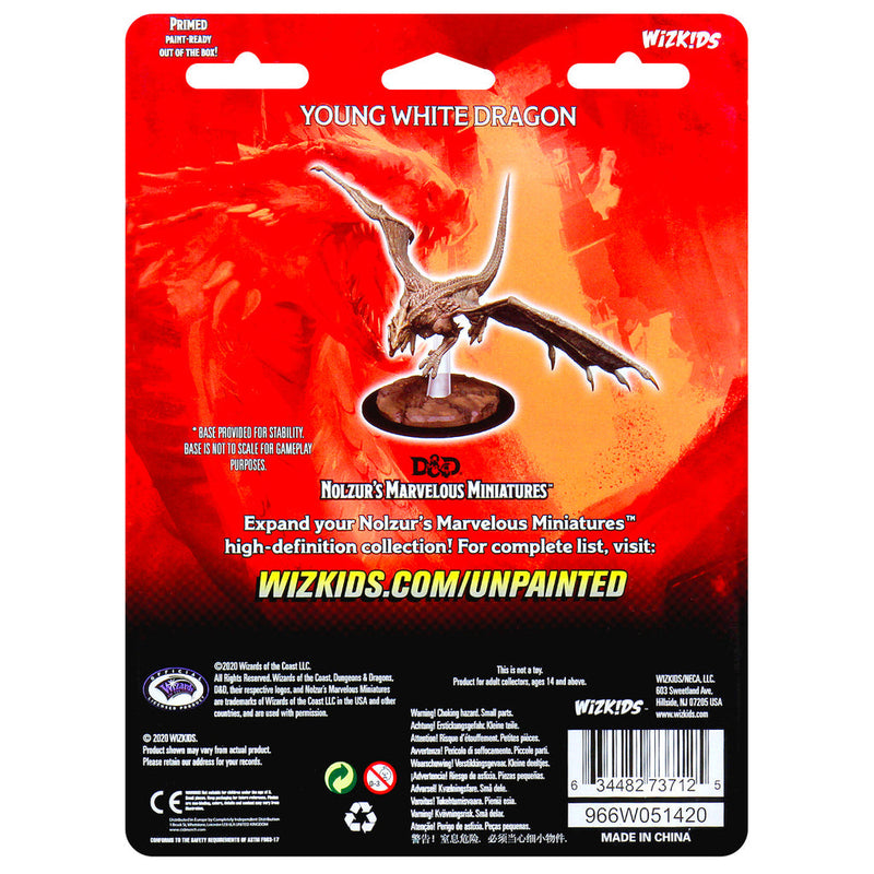 Wizkids Minis D&D 73712 Young White Dragon