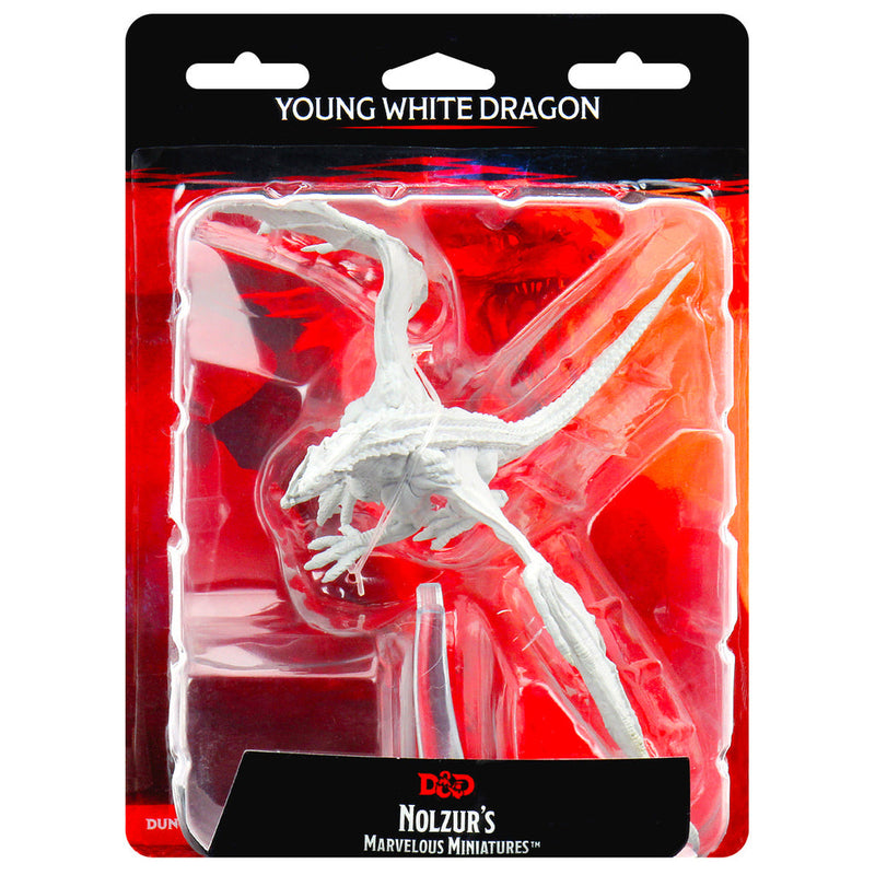 Wizkids Minis D&D 73712 Young White Dragon