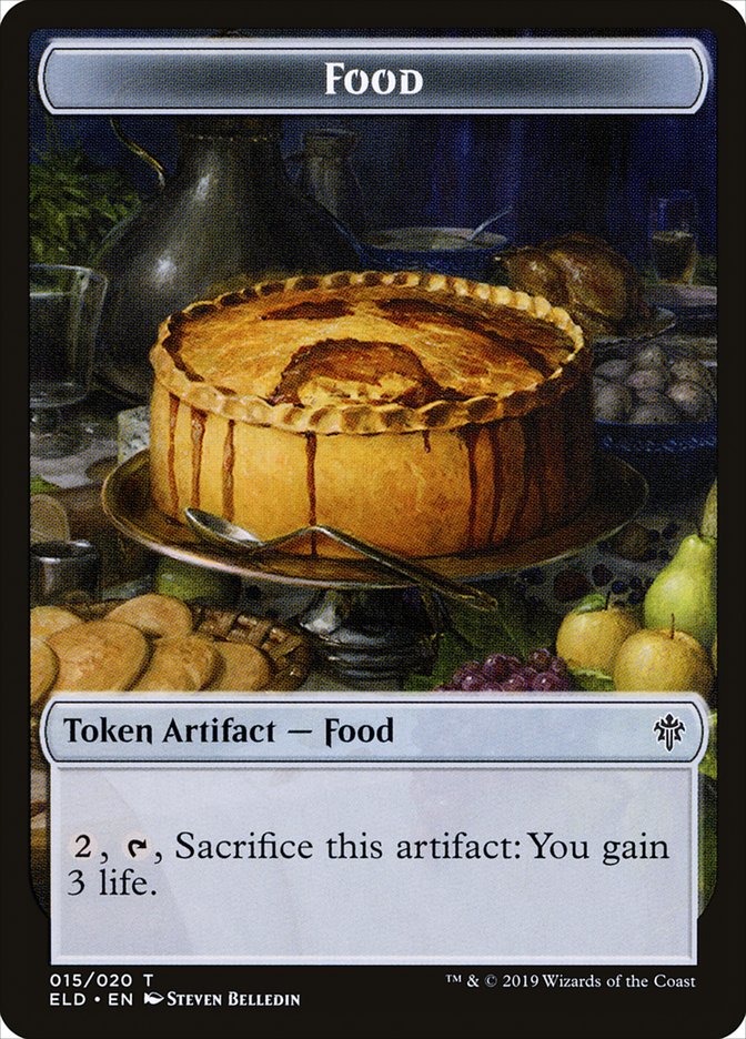 Giant // Food (15) Double-Sided Token [Throne of Eldraine Tokens]