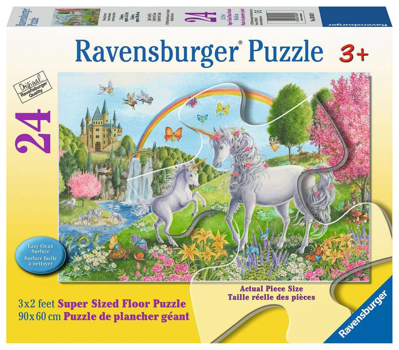 Ravensburger Puzzle 24 Piece Prancing Unicorns (super Size)