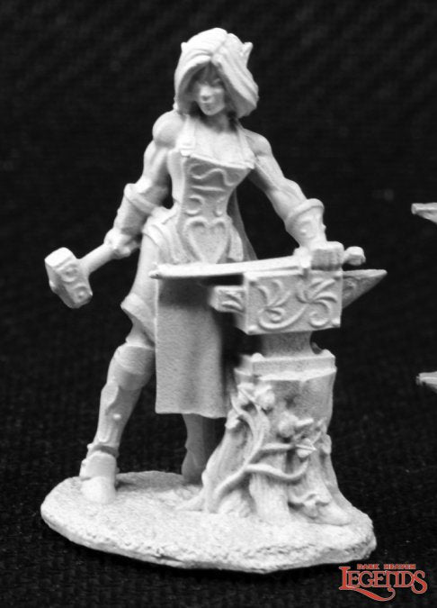Reaper Mini Rm03803 Laril Silverhand, Female Elf Smith