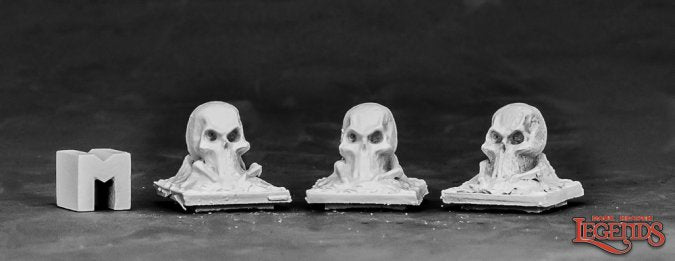 Reaper Mini Rm03855 Tombstone Finial, Skull