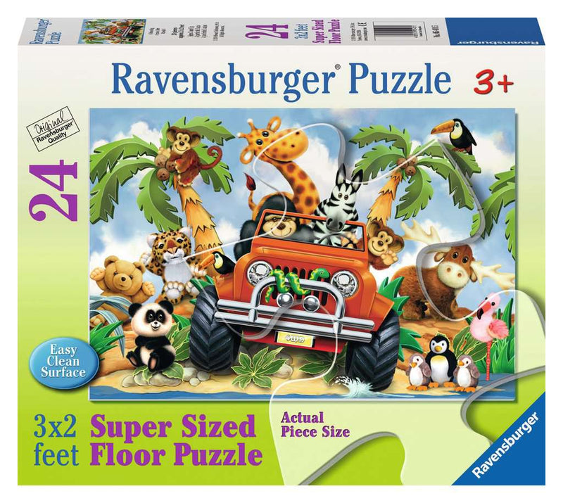 Ravensburger Puzzle 24 Piece 4-wheeling (super Sized)