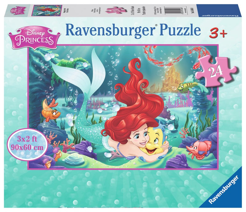 Ravensburger Puzzle 24 Piece Hugging Arielle (super Size)