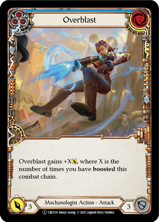 Overblast (Blue) [U-CRU114-RF] Unlimited Rainbow Foil