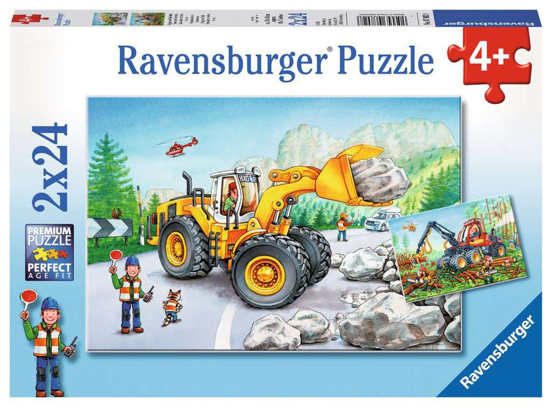 Ravensburger Puzzle 2x24 Piece Diggers At Work