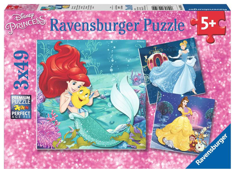 Ravensburger Puzzle 3x49 Piece Princess Adventure