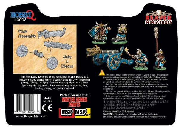 Reaper Mini Rm10008 Dwarven War Cannon