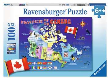 Ravensburger Puzzle 100 Piece Map Of Canada