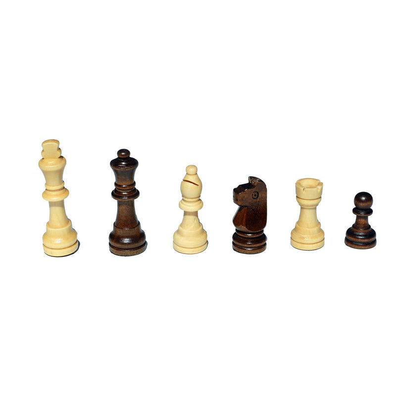 Chess Set 12" Wood 2 3/8" King We11-0312