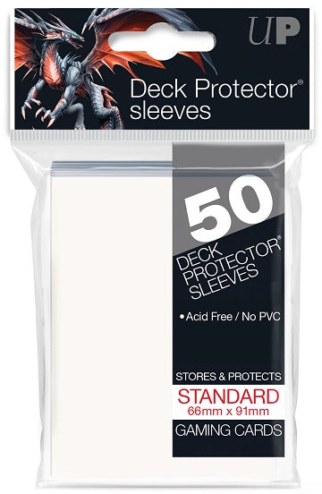 Ultra PRO Sleeves: Deck Protector Solid White (50)