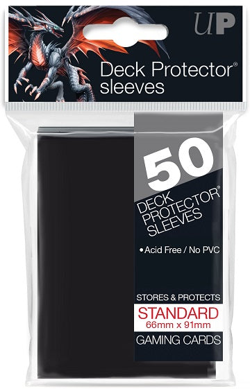 Ultra PRO Sleeves: Deck Protector Solid Black (50)