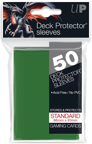 Ultra PRO Sleeves: Deck Protector Solid Green (50)