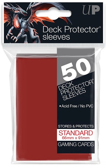 Ultra PRO Sleeves: Deck Protector Solid Red (50)