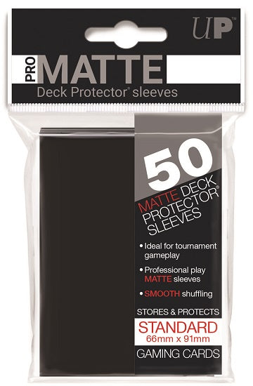 Ultra PRO Sleeves: Deck Protector Matte Black (50)