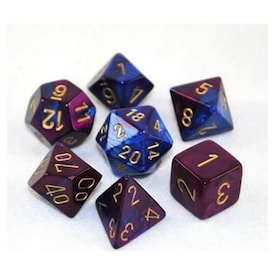 Chessex Poly Gemini Blue-purple/gold