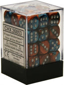 Chessex 36d6 Gemini Copper-teal/silver