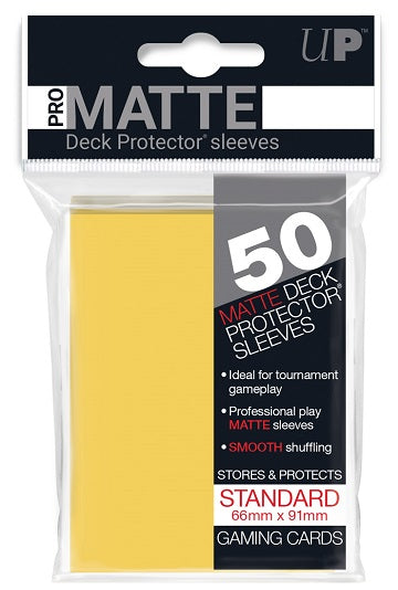 Ultra PRO Sleeves: Deck Protector Matte Yellow (50)