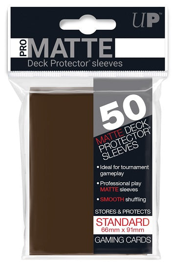 Ultra PRO Sleeves: Deck Protector Matte Brown (50)