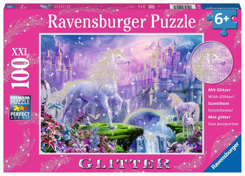 Ravensburger Puzzle 100 Piece Unicorn Kingdom (glitter)