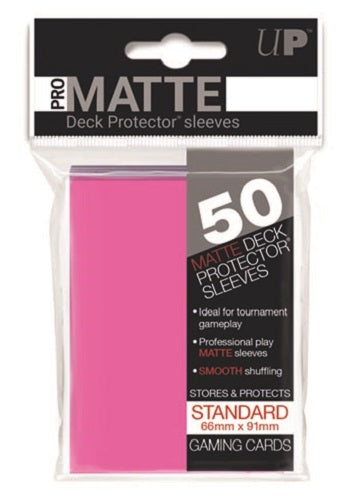 Ultra PRO Sleeves: Deck Protector Matte Bright Pink (50)