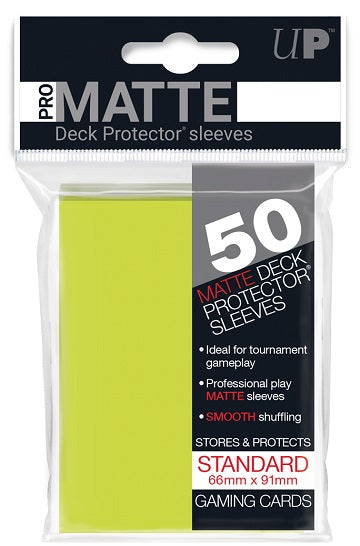 Ultra PRO Sleeves: Deck Protector Matte Bright Yellow (50)